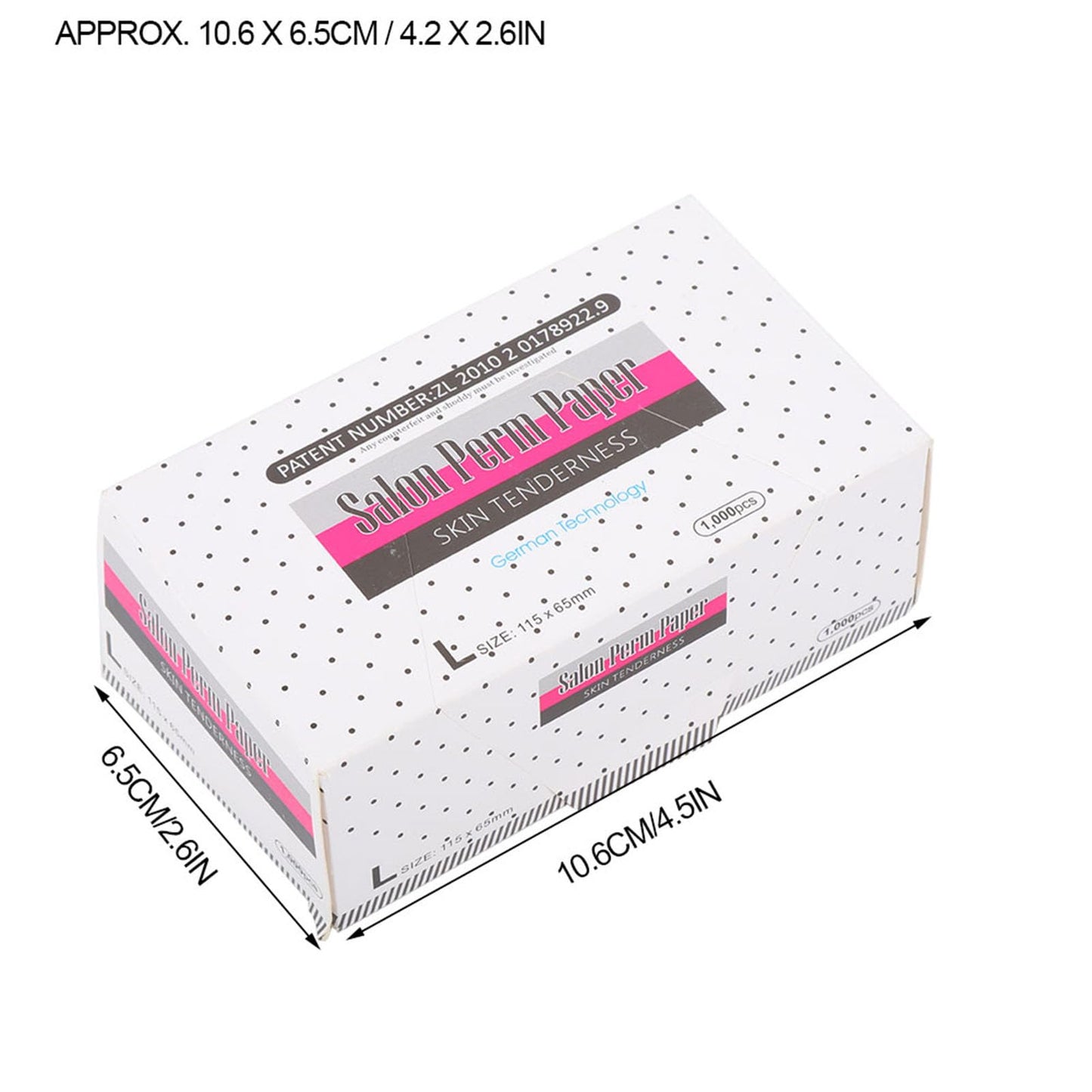 Chazcool Perm Papers, 1000 Sheets Breathable Hair Perm Paper, End Papers for Hair Salon Shop Professional Stylist Home Salon Tool