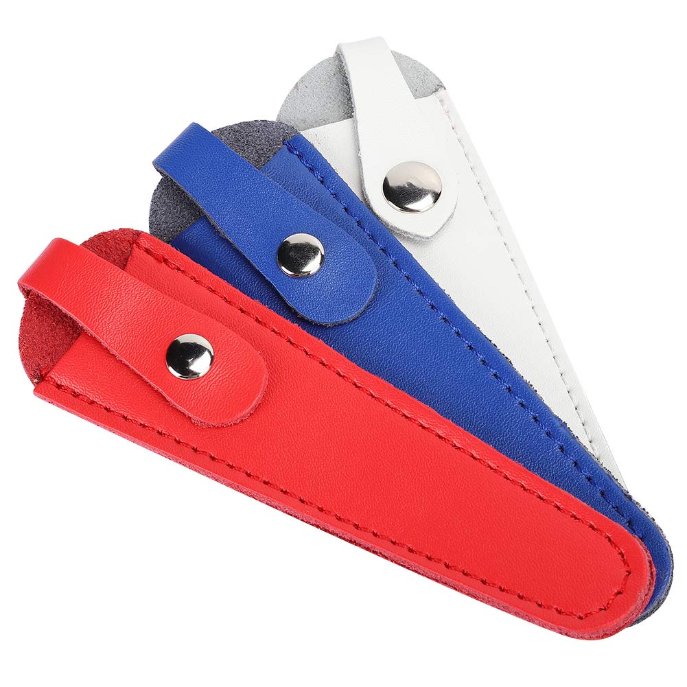 Salon Hair Scissor Bag, 3 Pcs PU Leather Scissors Safety Sheath Bag, Scissors Bag Portable Scissors Storage Holder, Holster Organizer Hairdressers Tools for Beauty Salon and Household