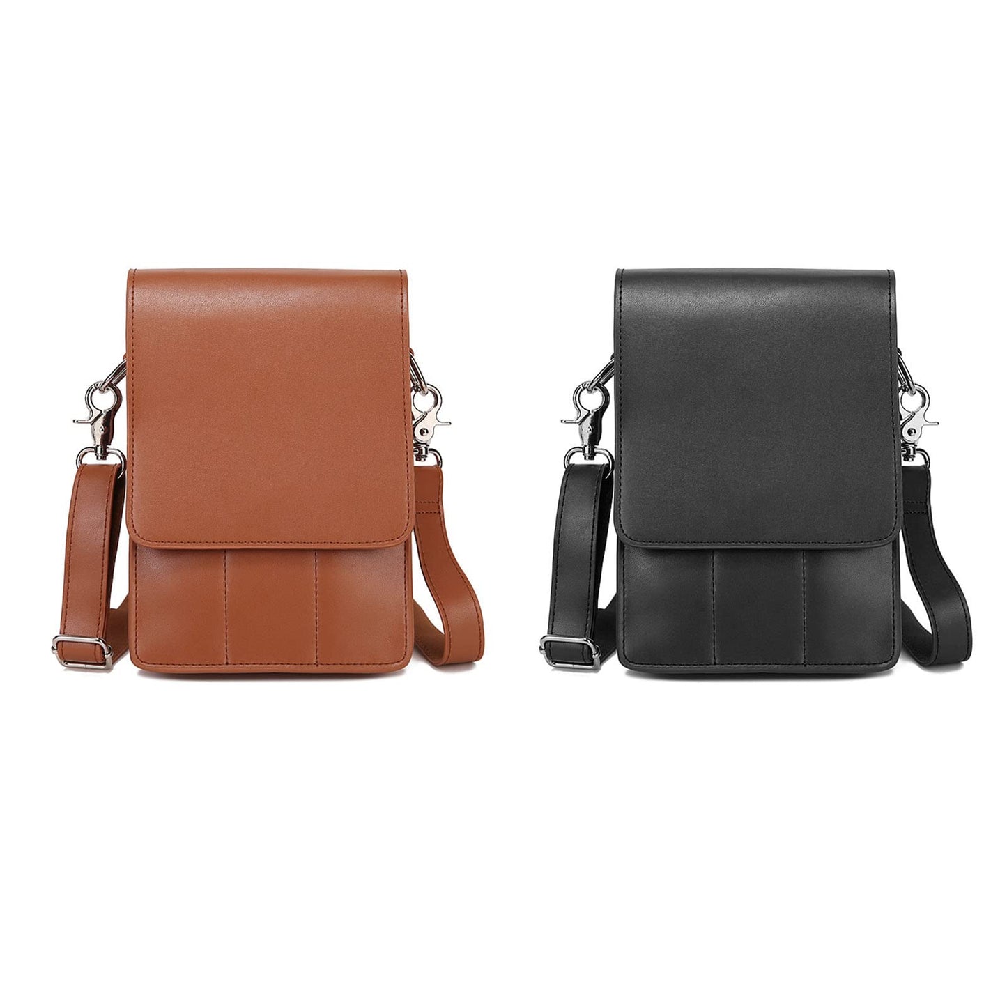 Psdndeww Portable PU Leather Scissors Bag with Strap Hair Stylist Pocket Hairdressing Tool Pouch for Hairdressers