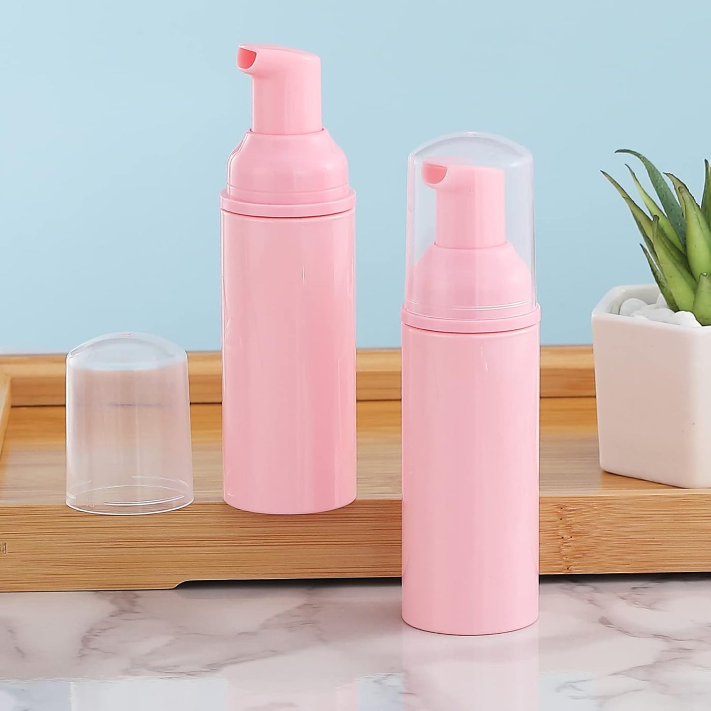 Travel Soap Dispenser Bottles - 35 Pack Mini 2 oz Foam Pump Bottles for Hand Sanitizer & Shampoo