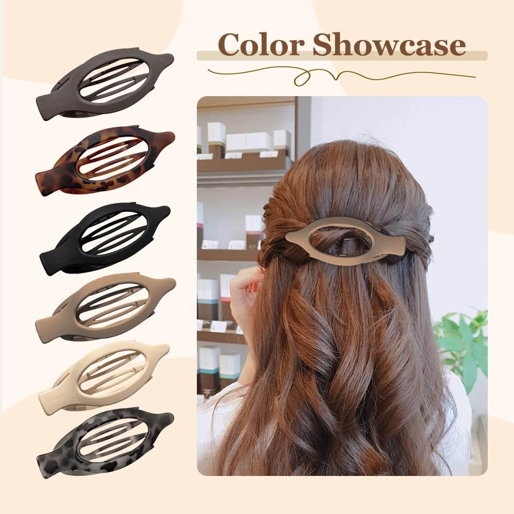 French Hair Clips, 2025 New Large Hair Clips Durable Claw Clips, Versatile Styling Accessories for Women (F)