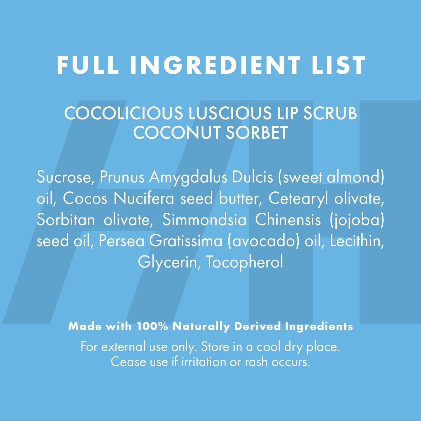 Vegan Coconut Lip Scrub - 100% Natural Exfoliator for Chapped Lips | 3pc Set