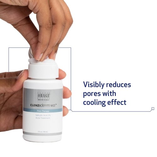Obagi CLENZIderm M.D. Pore Therapy Exfoliating BHA Toner - Unclogs Pores with 2% Salicylic Acid Acne Treatment – 5 oz