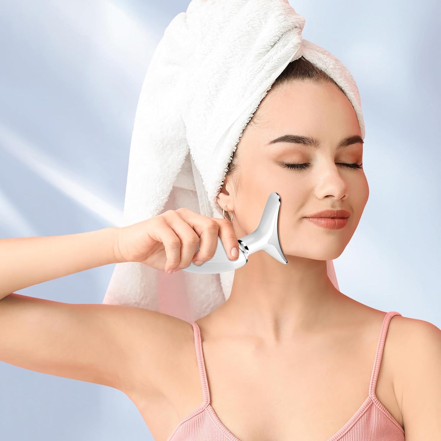 YourMate 3-in-1 Face & Neck Massager - Skin Care Tool for Tension Relief & Boosting Radiance