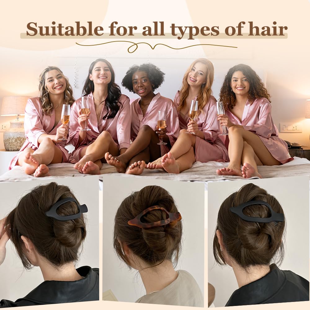 French Hair Clips, 2025 New Large Hair Clips Durable Claw Clips, Versatile Styling Accessories for Women (F)