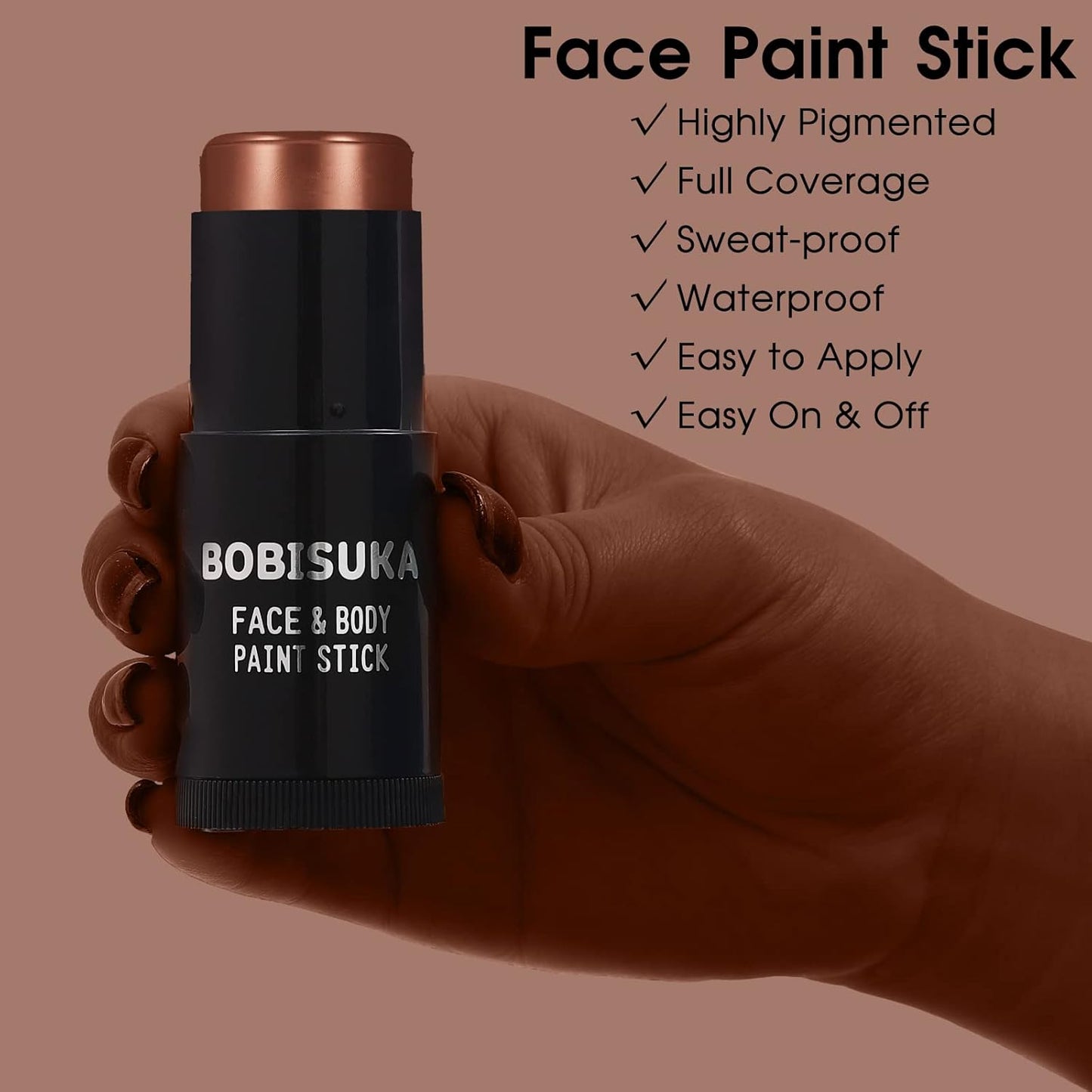 Red White Blue Face Paint Stick Kit - Eye Black for Football, Baseball & Halloween