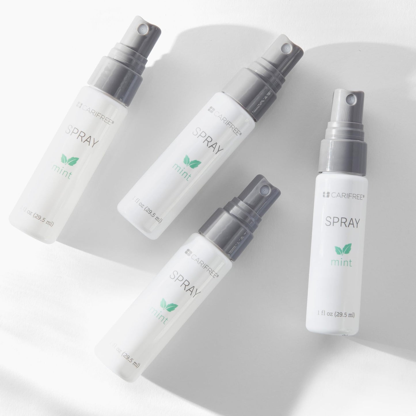 CariFree Oral Spray, Mint Flavored, Xylitol for Moisturization, Neutralizes pH, Fluoride-Free, Freshen Breath, Recommended by Dentists, Made in The U.S.A. 4 Bottles (1 fl. oz. Each)