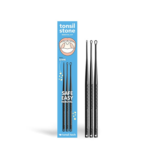 Tonsil Tech Tonsil Stone Remover Kit | Safe and Easy Tonsil Stone Removal - Made in USA - 3 Tip Sizes
