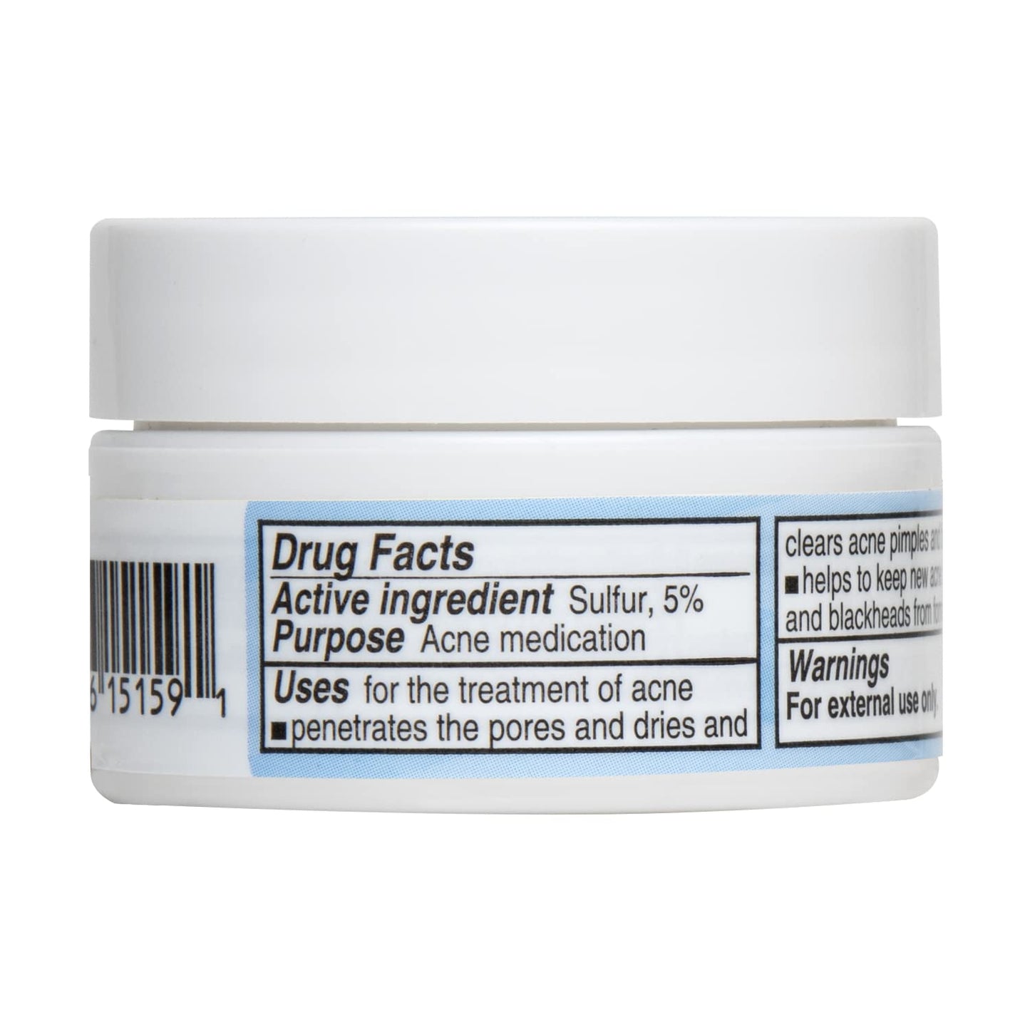 De La Cruz 5% Sulfur Ointment - Cystic Acne Treatment for Face and Body - Daily 10 Min Spot Treatment Mask - Safe and Effective Game Changing Hormonal Acne Treatment that Clears Up Pimples 2.6oz Tube