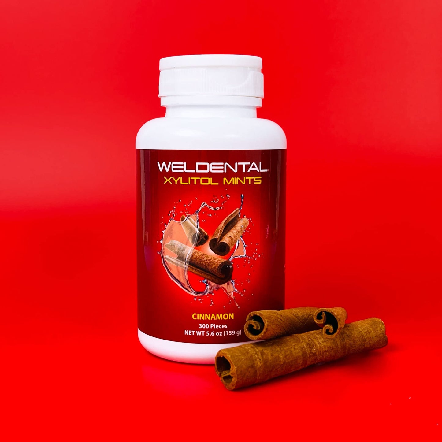 WELdental Xylitol Mints 300 Tablets (Cinnamon)