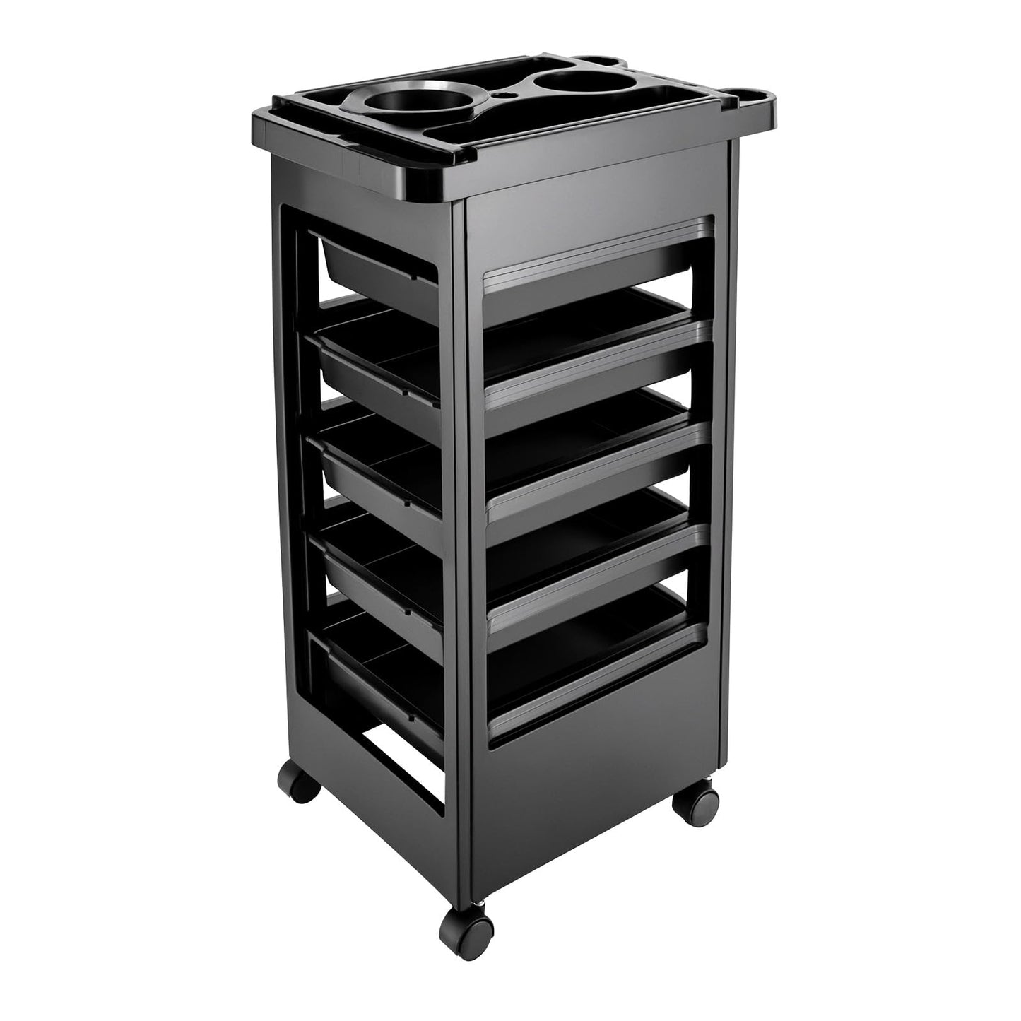Salon Trolley Cart, 5-Layer Rolling Trolley Cart, Mobile Storage Station for Beauty Tattoo Hairdressing, Beauty Styling Station with Wheels and 5 Drawers