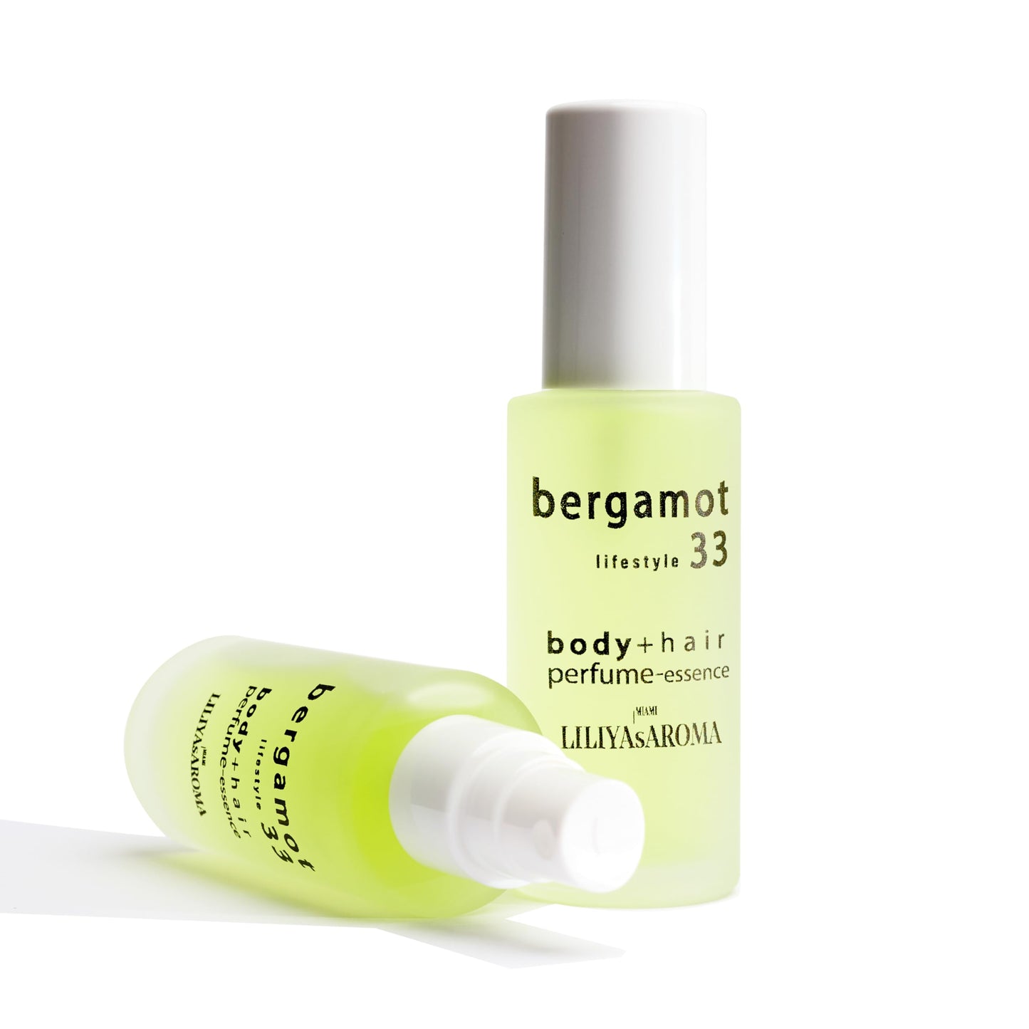 Liliya's Aroma Bergamot 33 Essence-Perfume for body and hair, Calabrian Bergamot, Pink Grapefruit & Vetiver Essential Oils, Gourmand Scent 1.8 Fl Oz