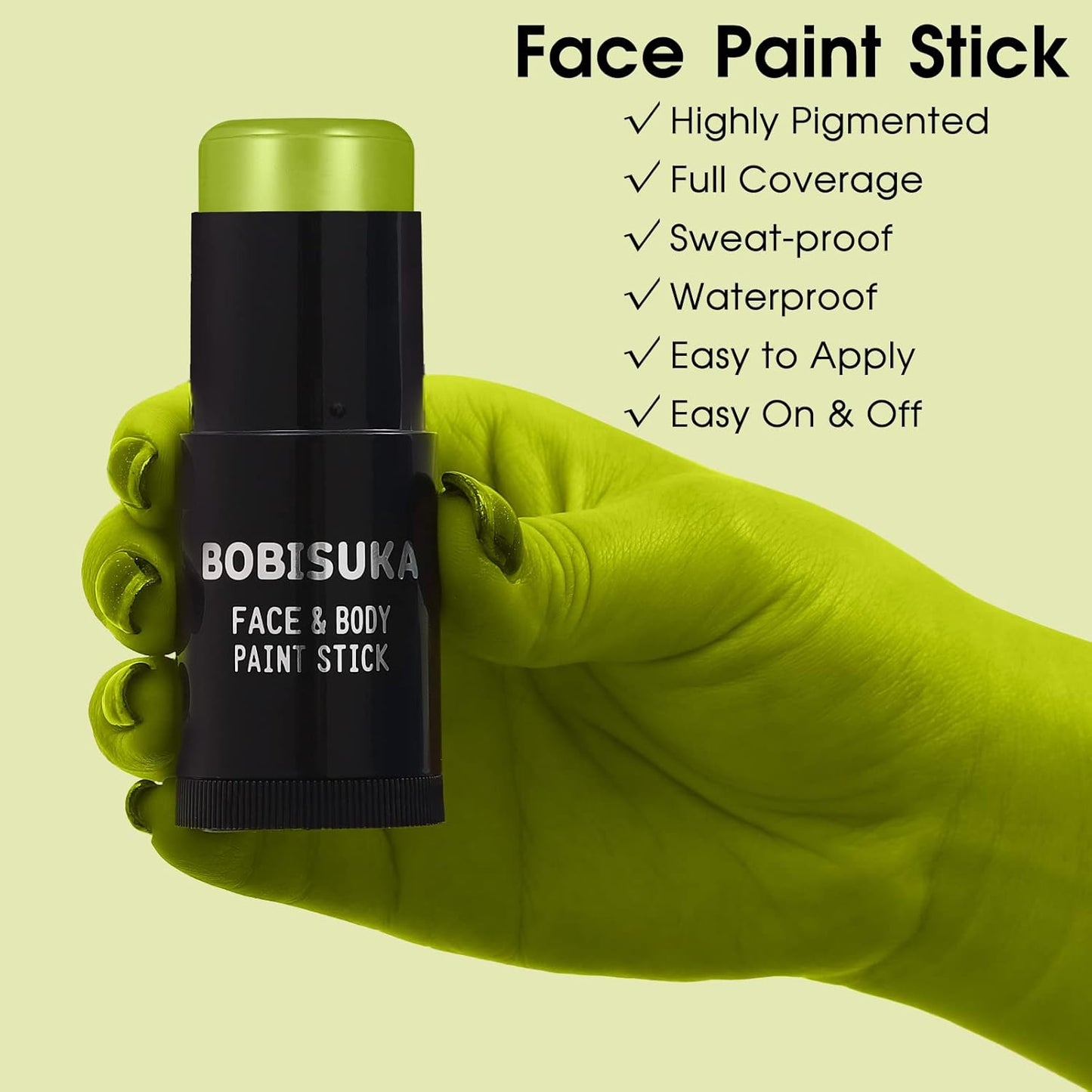 Red White Blue Face Paint Stick Kit - Eye Black for Football, Baseball & Halloween