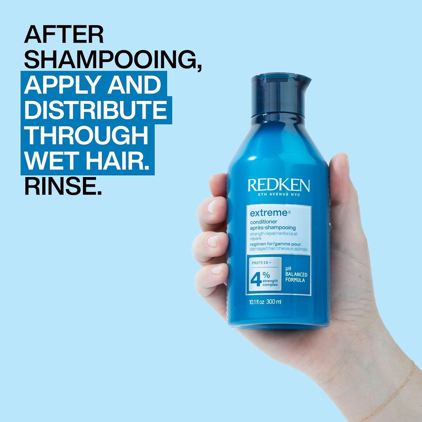 Redken Extreme Conditioner | Anti-Breakage & Protection for Damaged Hair | Infused With Proteins | 33.8 Fl Oz