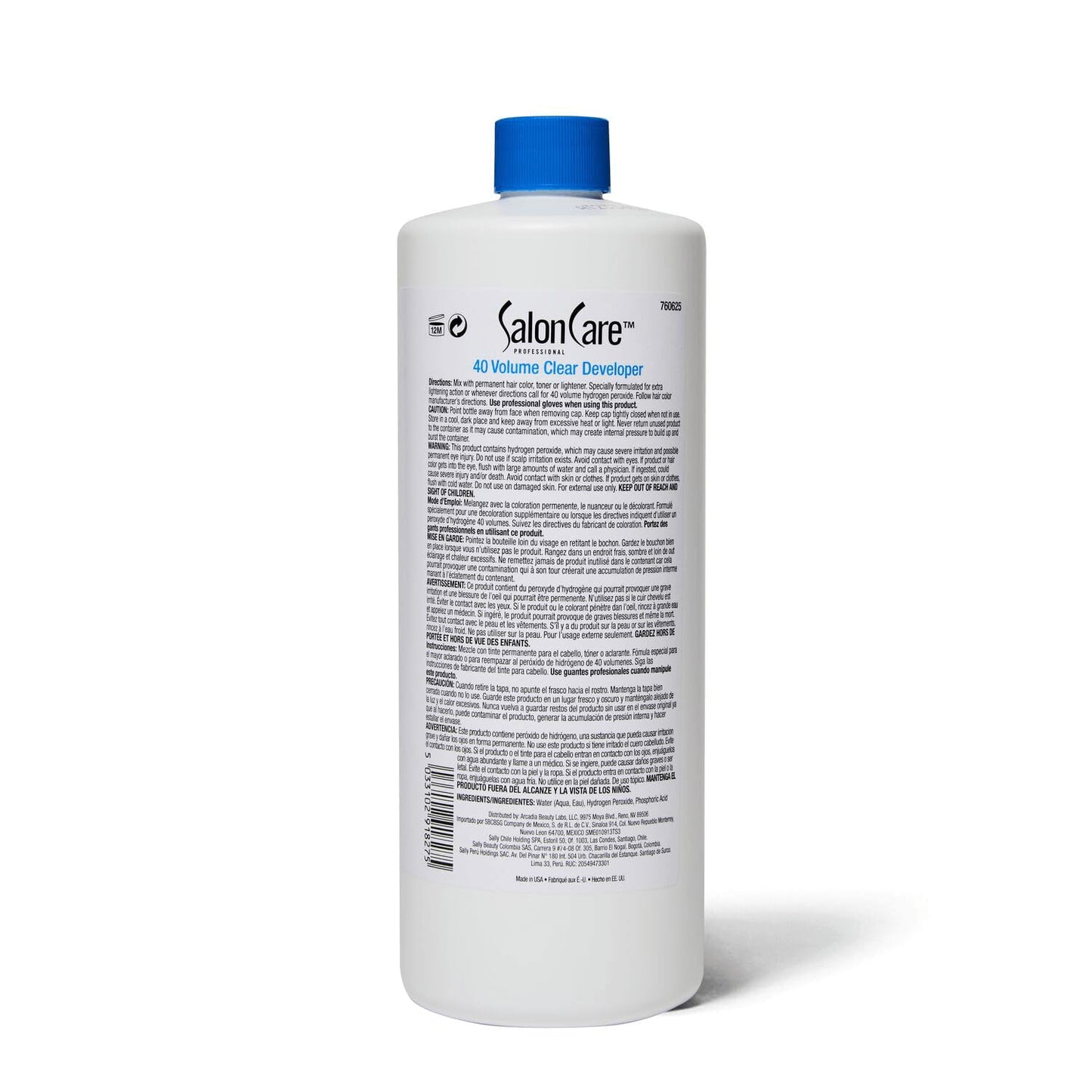 Salon Care 40 Volume Clear Developer 32 Oz