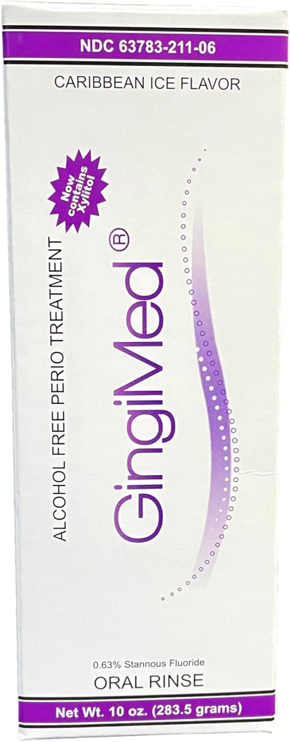 Stannous Fluoride Dental Rinse 0.63% - Mint Flavor, 10 oz for Tooth Decay & Sensitivity