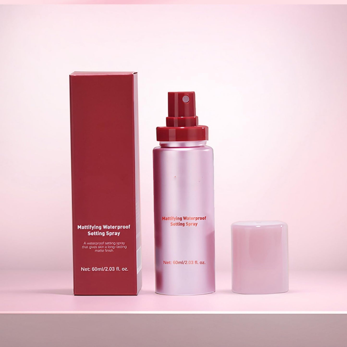 Powder Melt Glass Setting Spray, Ultra-Smooth Finish- Size, Hydrating Makeup Setting Spray for Radiant, Glass-Skin Finish (1Pcs)