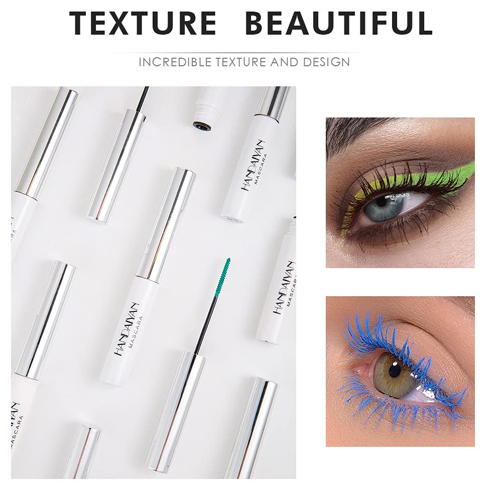 Colored Mascara Set - 9 Waterproof Shades for Long-Lasting Eye Makeup - Perfect Mother's Day Gift