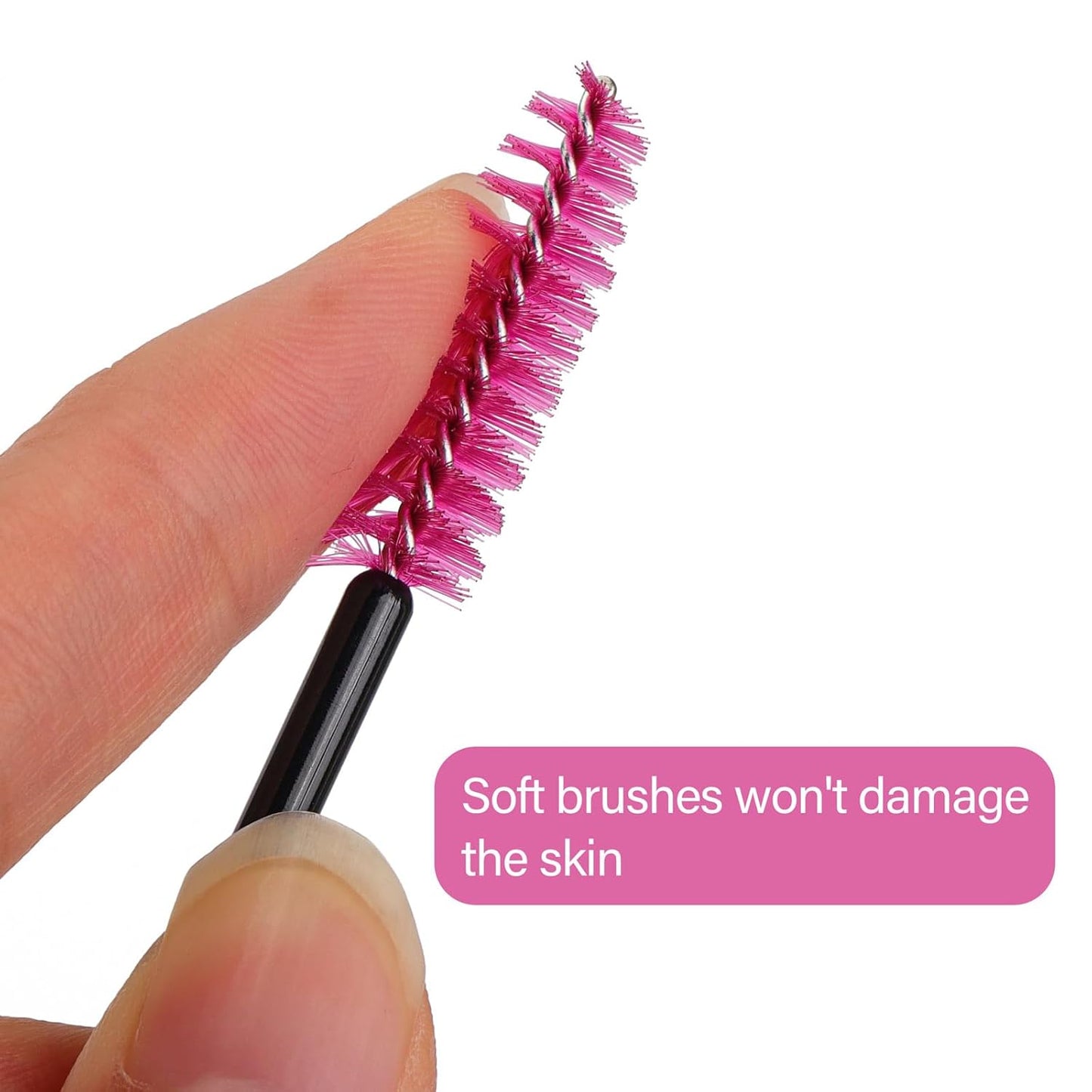 Disposable Mascara Wands - 1000 Colorful Eyelash Brushes & Spoolies for Extensions