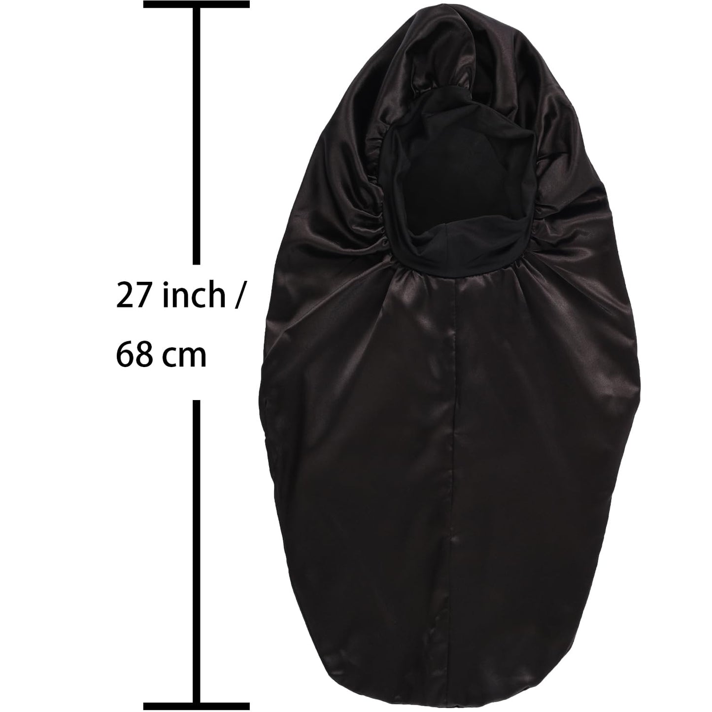 2pcs Extra Long Silkly Satin Bonnet Sleep Caps Braids Bonnet