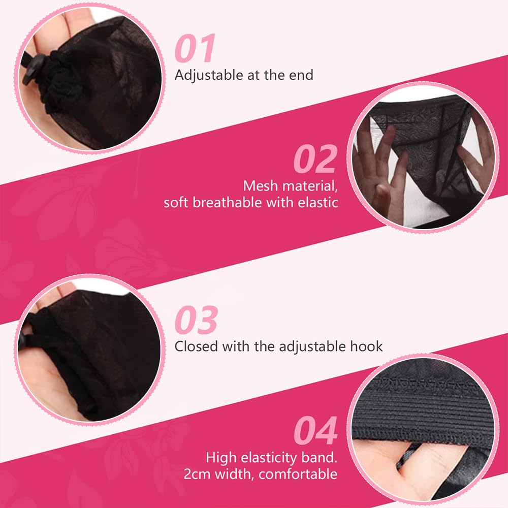Hair Weave Sleeve for Locs, Hair Sleeves for Locs Women Hairweave Sleeve for Locs with Drawstring, Haircare Haircharms with Band, Fashionable Design, Lightweight & Stretchable, Extra-Wide (Black)