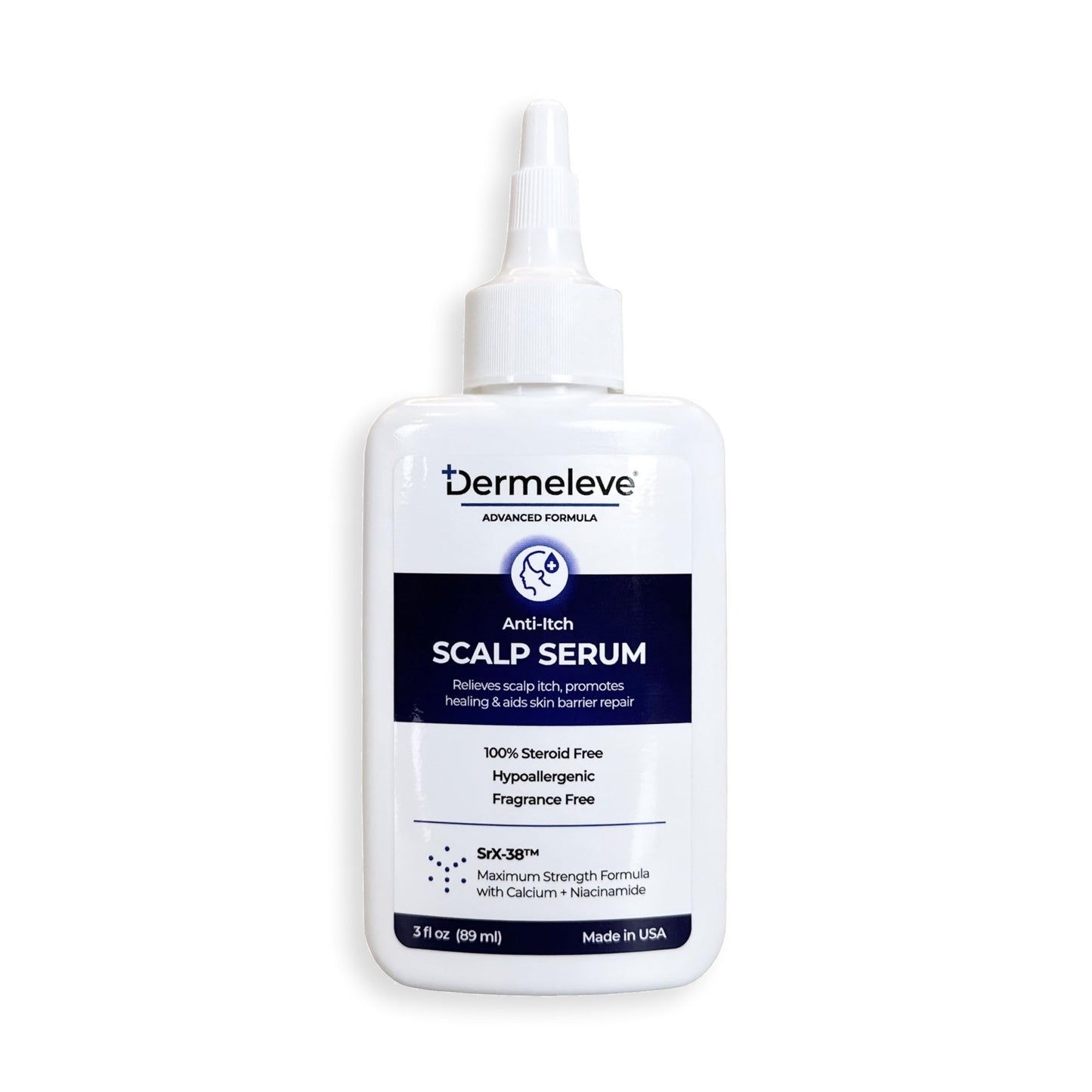 Dermeleve Scalp Serum for Neuropathic Itch, Sebborheic Dermatitis & Scalp Psoriasis | Dry Itchy Leave In Scalp Treatment | Quick Absorbing, Moisturizing & Non-Greasy (1 Pack)