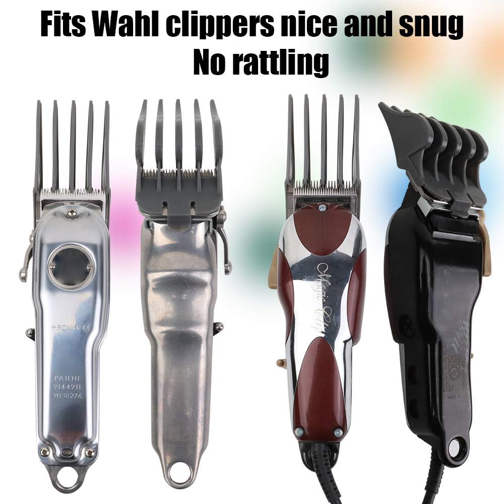 CR8GR8 Hair Clipper Guards, 3 Count - Includes NO.10, NO.12, NO.16 - Fits Most Wahl Clippers, 1.5 inch & 1.25 inch & 2 inch, Gray