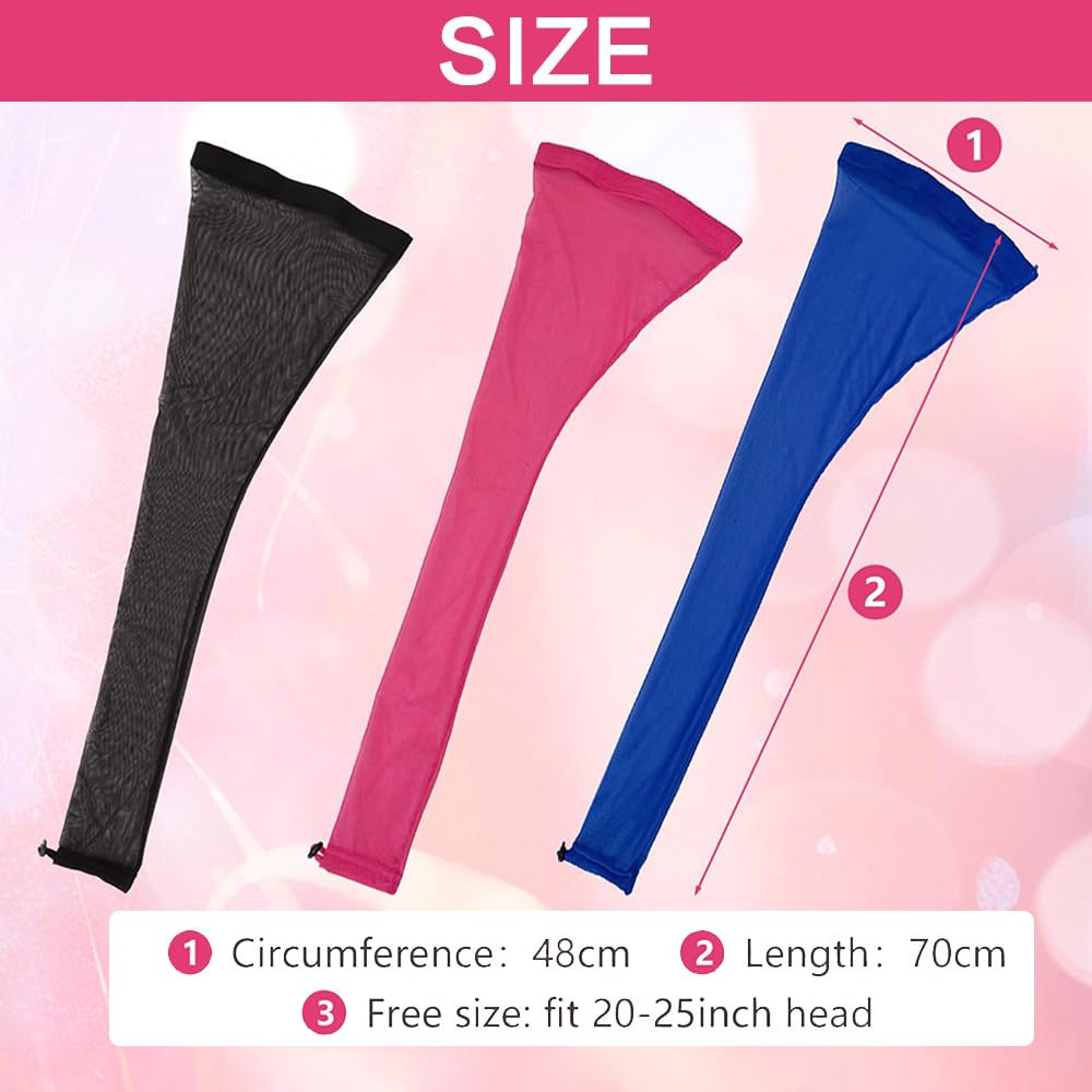 Hair Weave Sleeve for Locs, Hair Sleeves for Locs Women Hairweave Sleeve for Locs with Drawstring, Haircare Haircharms with Band, Fashionable Design, Lightweight & Stretchable, Extra-Wide (Black)
