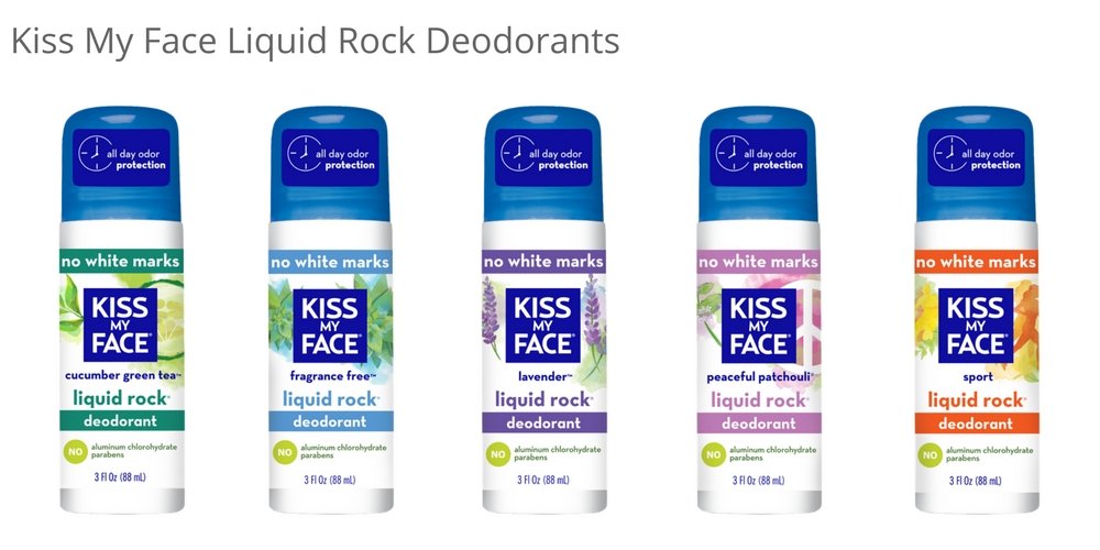 Fragrance-Free Natural Liquid Rock Deodorant - 3 oz (Pack of 3) | Kiss My Face
