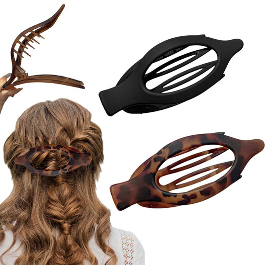 French Hair Clips, 2025 New Large Hair Clips Durable Claw Clips, Versatile Styling Accessories for Women (F)