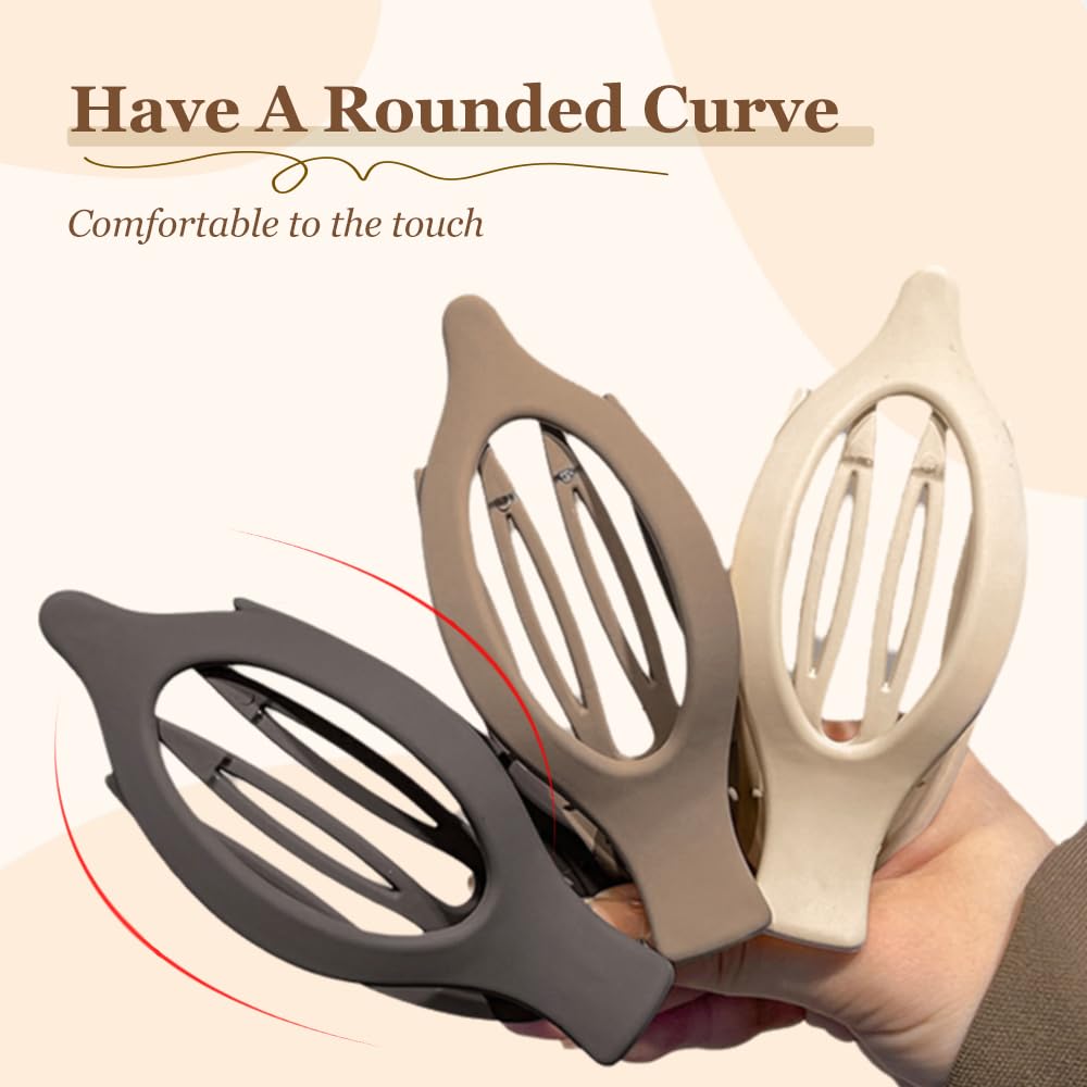 French Hair Clips, 2025 New Large Hair Clips Durable Claw Clips, Versatile Styling Accessories for Women (F)