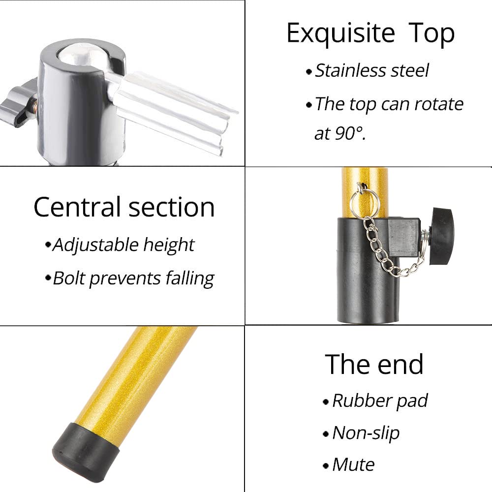 AliLeader Heavy Duty Wig Stand Tripod - 55 Inch Aluminum Adjustable Wig Stand with Rotatable Metal Head for Hairdressing & Exhibitions