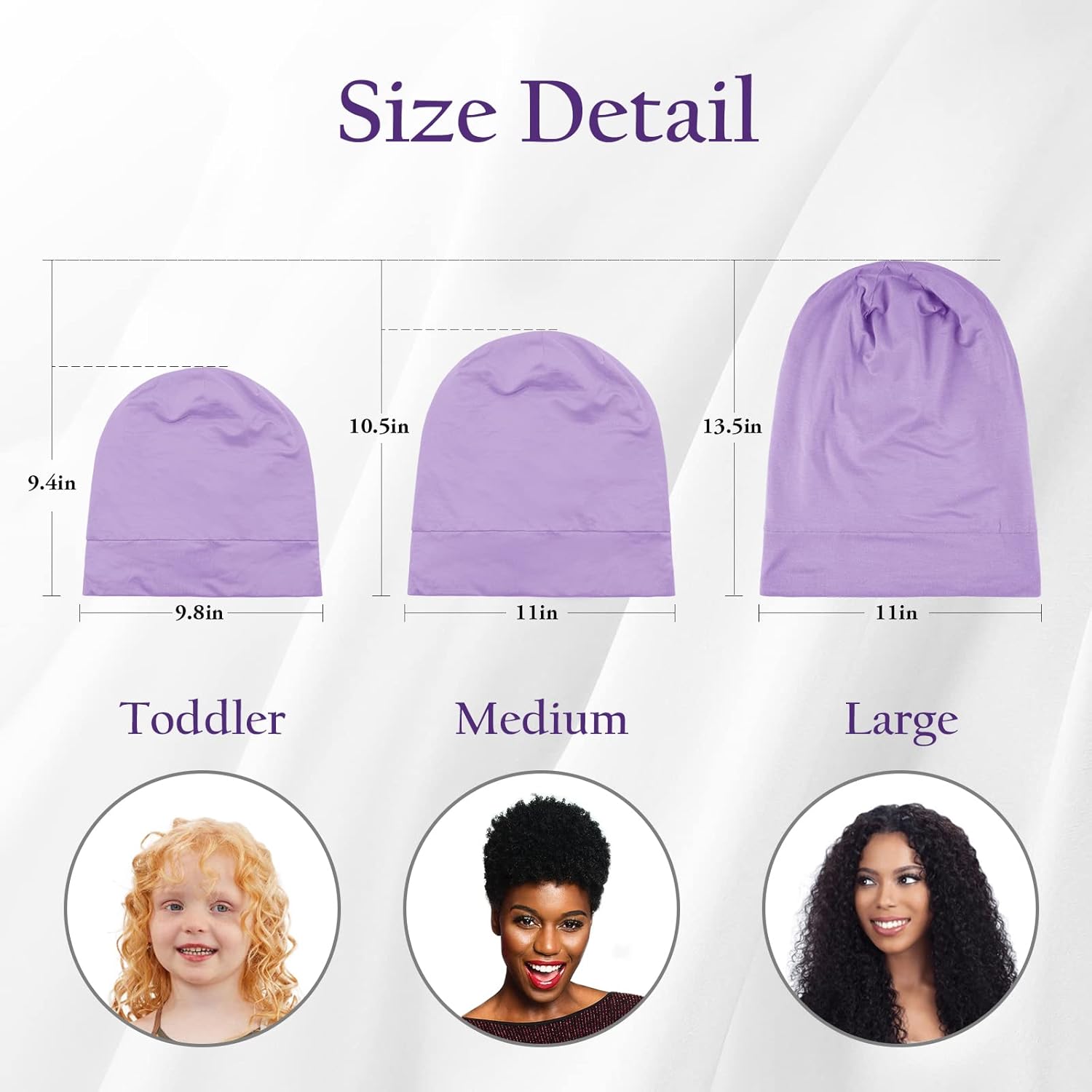 100% Silk Dreadlock Cap & Bonnet for Sleeping - Extra Large Hair Cover for Men & Women