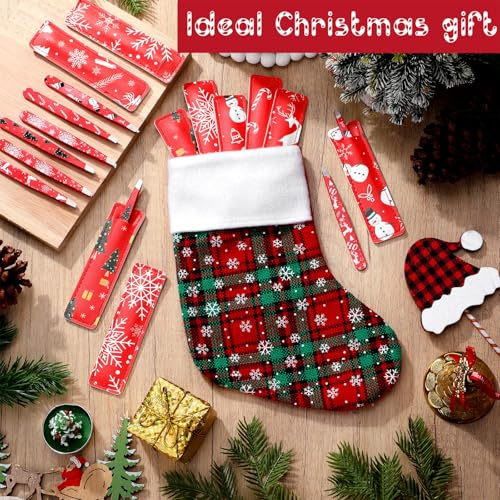 Lasnten 24 Sets Christmas Mini Tweezer Set Christmas Stocking Stuffers for Women Professional Tweezers in Case Mini Jewelry Tweezer Lighted Tweezers for Women Facial Hair for Xmas Party Gifts