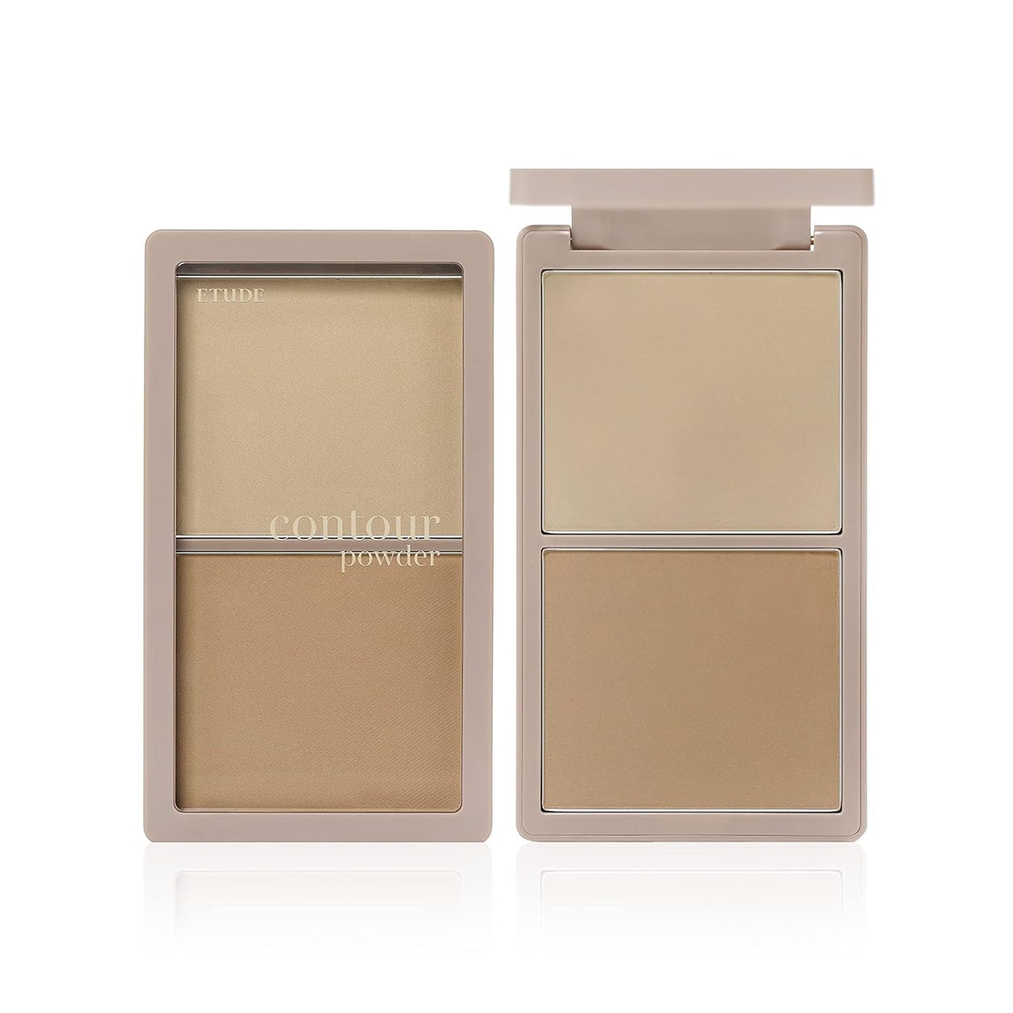 ETUDE Contour Powder Palette - Bronzer & Highlighter for Effortless Face Definition | Smooth Velvety Texture, Natural Finish | Ideal Korean Makeup Gift