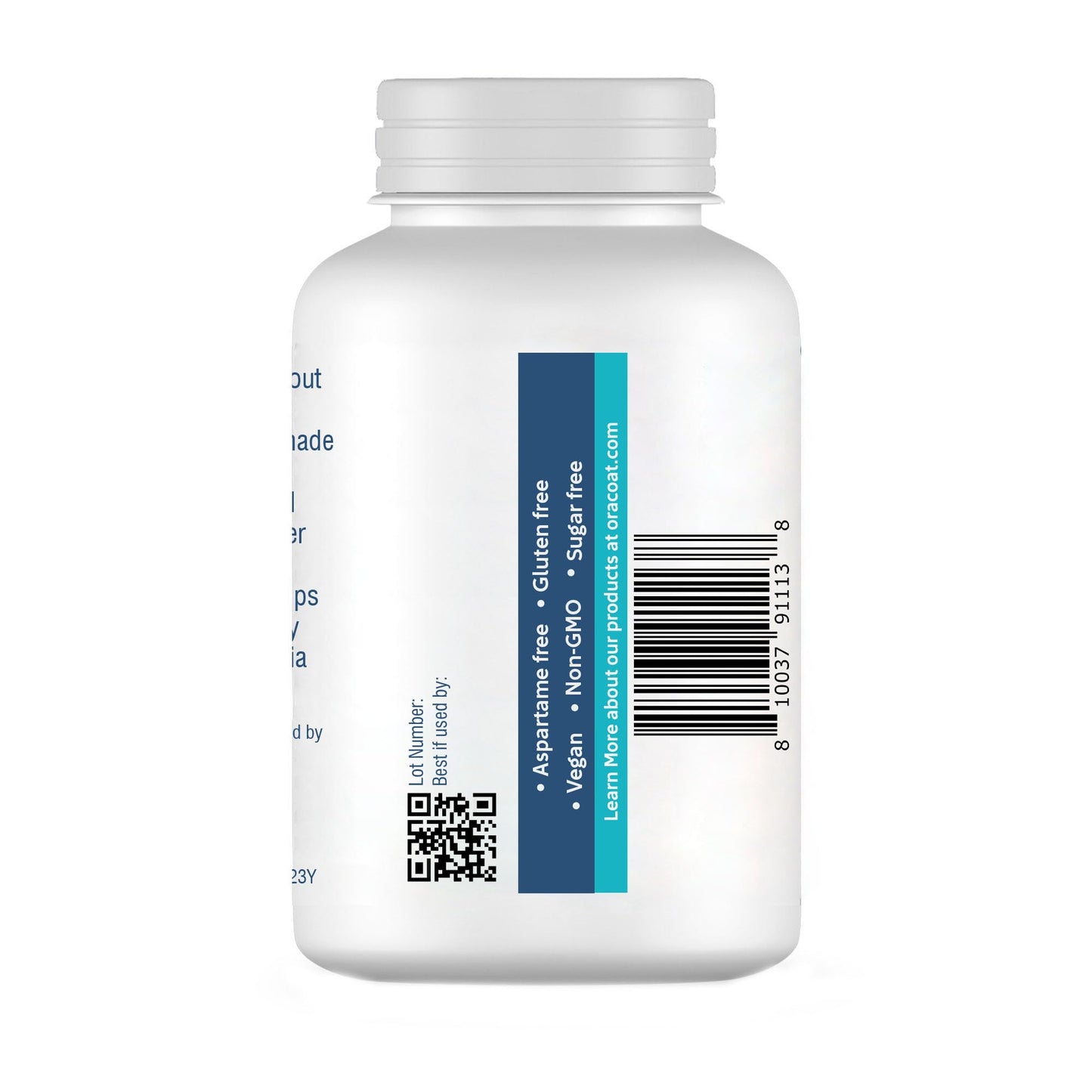 OraCoat XyliGum Dry Mouth Sugar Free Gum, 50 Piece Bottle, Spearmint Chewing Gum with Xylitol for Dry Mouth, Helps Stimulate Saliva, Breath Freshener, Supports Teeth & Gum Health