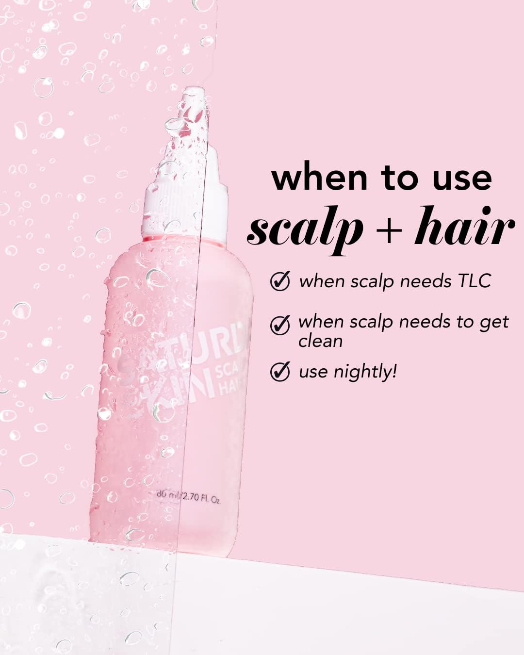 Saturday Skin Hair Strengthening Peptide Treatment Serum for Thinning, Dry Hair - 2.70 Fl. Oz.