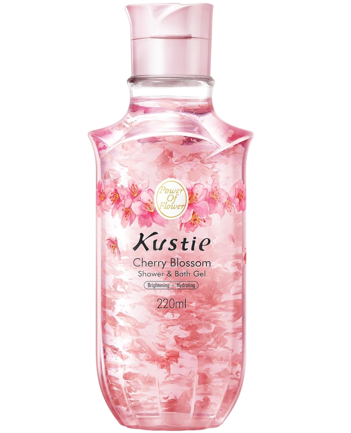 Rose Oil Anti-Aging Body Wash with Real Petals | Deep Moisturizing Shower Gel for Dry Skin, 16.9 fl oz