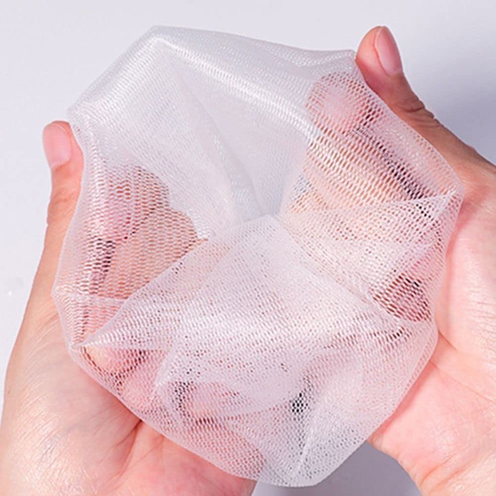 10Pcs Soap Foaming Net, Bath Washing Tools Massager Foaming Net Soft Brush Bubble Helper Mesh Nets Soap for Skin Care and Face Wash(2)