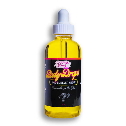 Canvas Beauty Body Drops, You'll Never Know - With Coconut Oil, Jojoba Oil & Vitamin E