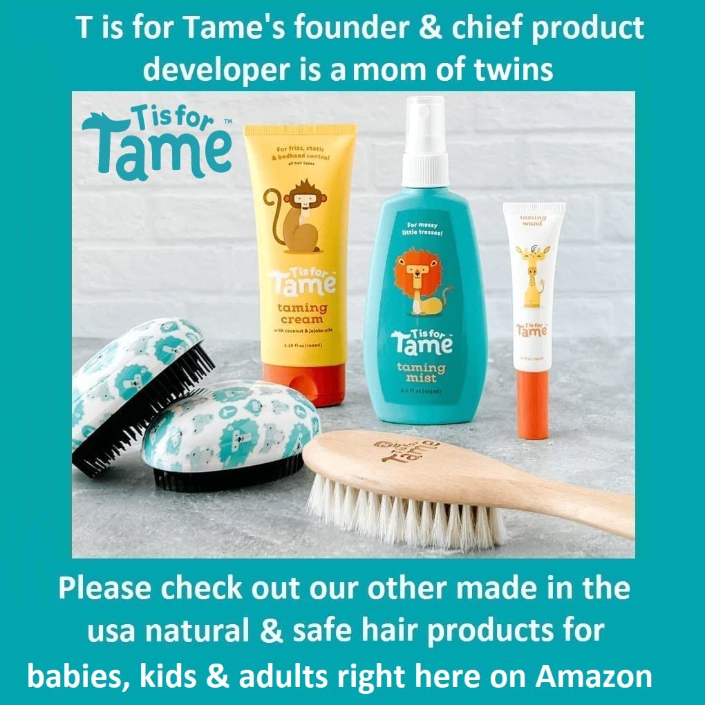 T is for Tame - Taming & Detangling Spray - Children's Hair Tamer with Natural Coconut Oil For Tangles, Knots & Frizz (Pack of 1)