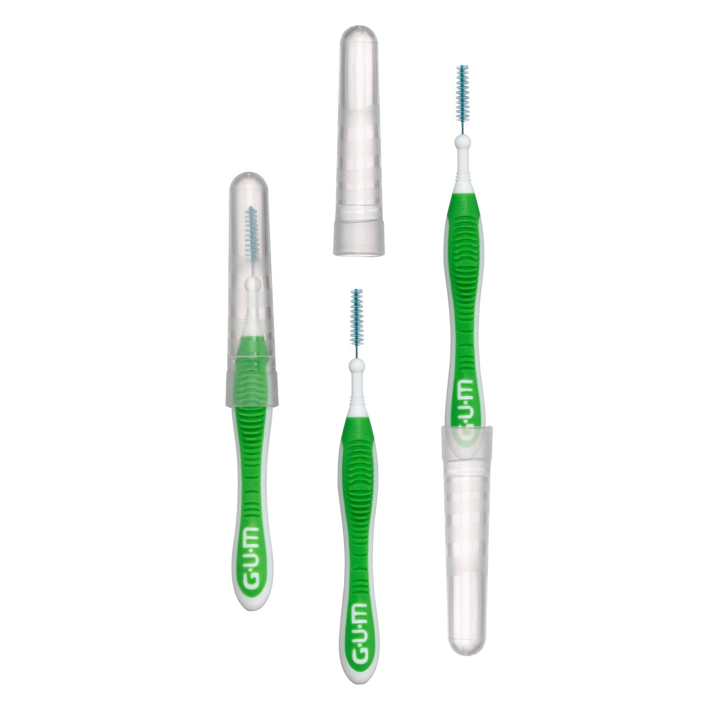 GUM Proxabrush Go-Betweens - Tight - Interdental Brushes - Soft Bristled Dental Picks for Plaque Removal Health - Safe for Braces & Dental Devices, 10ct