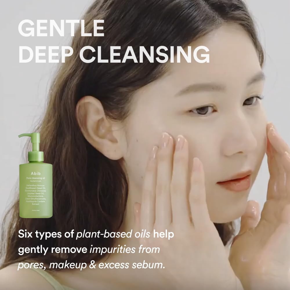 Abib Heartleaf Pore Cleansing Oil 200ml - Gentle Cleanser for Sensitive Skin & Blackhead Removal