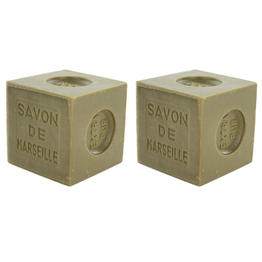 Marseille Soap with 72% Olive Oil - Marius Fabre, 2 x 400g Bars for Moisturizing