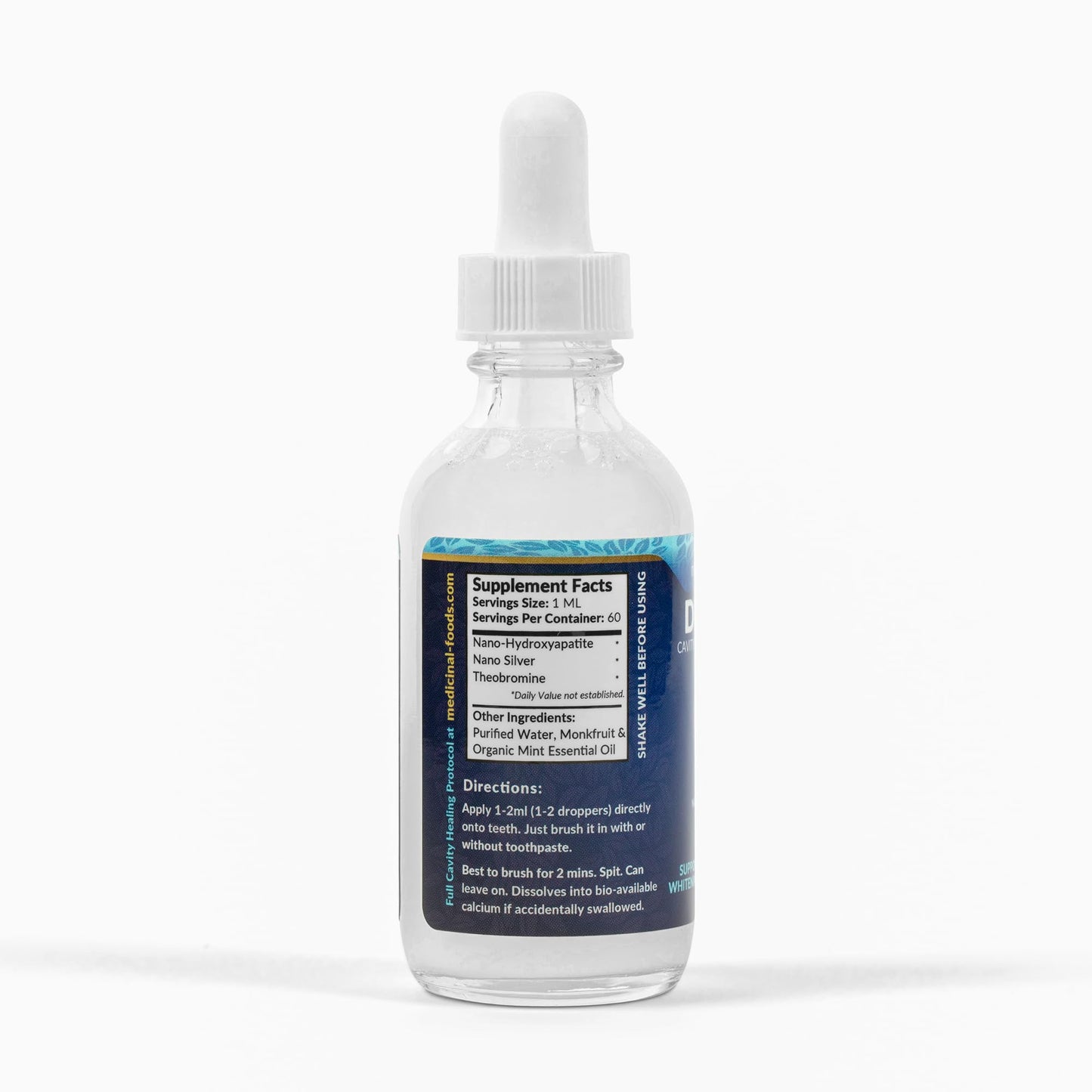 Original Dentite Cavity Healing Tooth Armor Liquid | Clinically Strengthen Enamel with Remineralization Drops | Teeth Whitening | at-Home Tooth Enamel Repair | Stronger Teeth | Hydroxyapatite | 60 ml