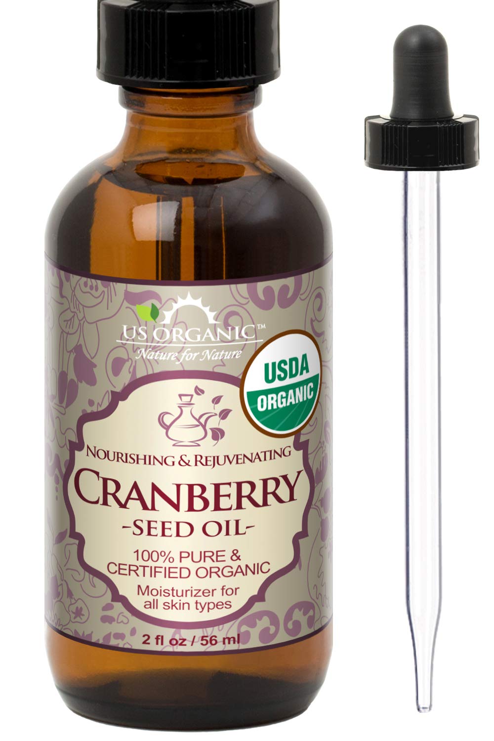 USDA Organic Sea Buckthorn Oil - 100% Pure Virgin, Anti-Aging Face & Hair Treatment, 1 oz