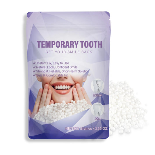 Tooth Repair Kit,Moldable Beads for Teeth Repair,DIY Tooth Filling Repair Kit Fixing The Missing and Broken Replacements, DIY Natural Filling Fake Teeth,Smile Confidently Again(100 Grams)-B01