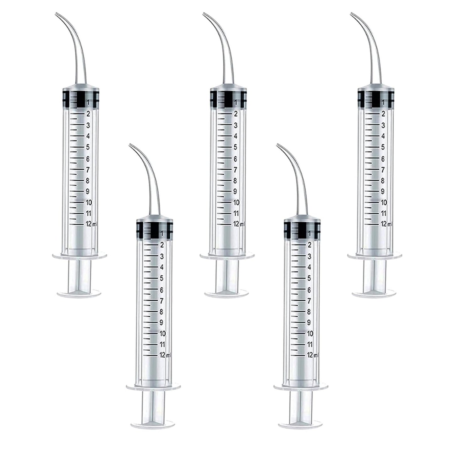 Tonsil Stone Remover Wisdom Teeth Cleaner Dental Irrigation Cleaning with Curved Tip for Oral Dental Care Feed Pets 5 Pcs