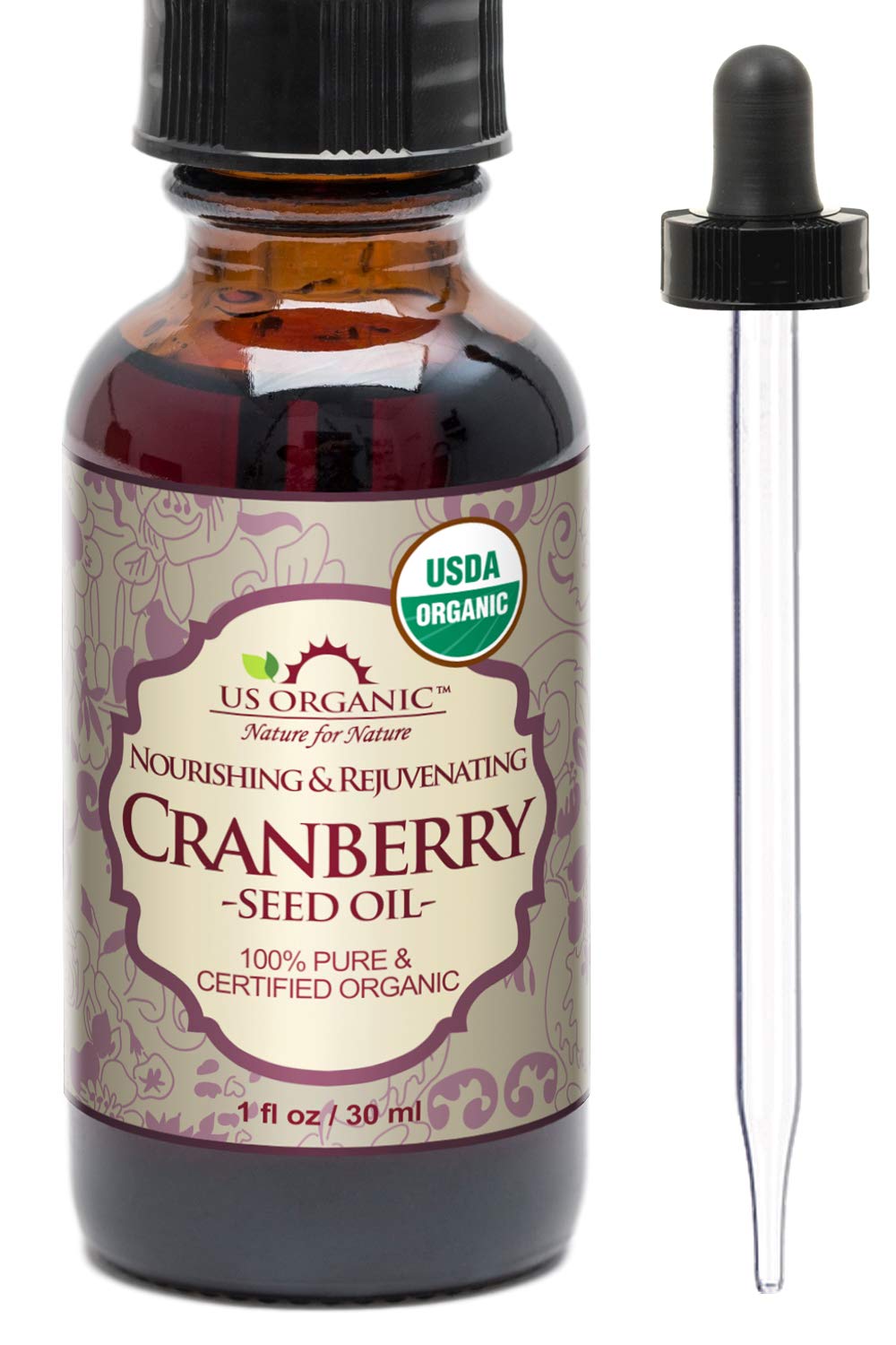 USDA Organic Sea Buckthorn Oil - 100% Pure Virgin, Anti-Aging Face & Hair Treatment, 1 oz