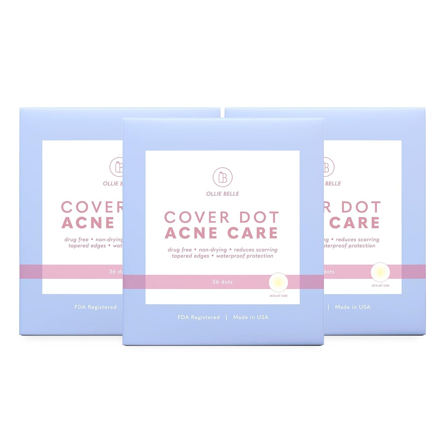 Hydrocolloid Acne Treatment Dots (120 Count) | Clear Waterproof Blemish Patches